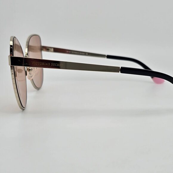 Victoria Secret VS0020 28F Gold Frame Light Gold Mirror Lens Cat Eye Sunglasses main image 13